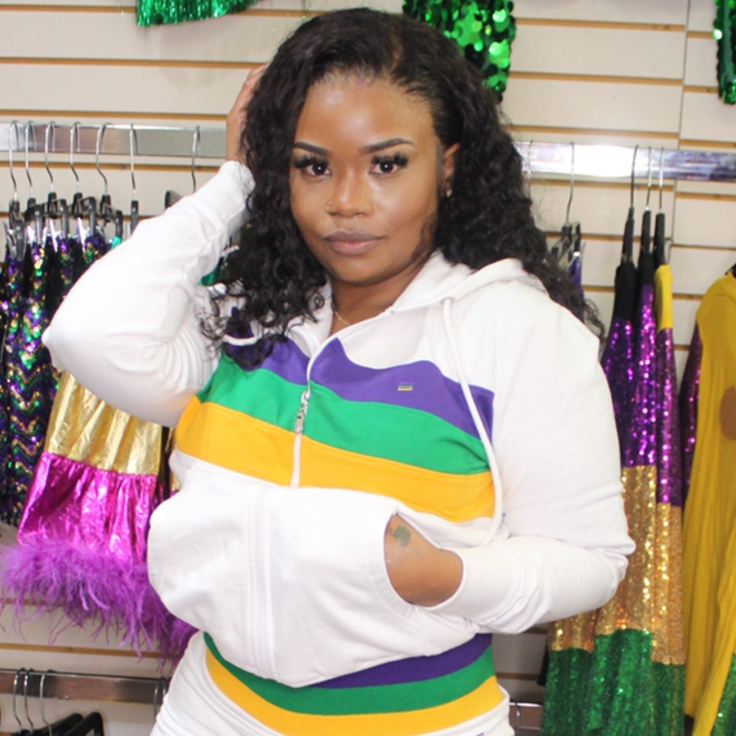 Unisex Zip Up Hoodie (white) | Fharenheit360
